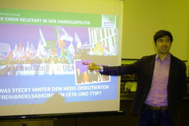 BN-Referent Martin Geilhufe zu CETA und TTIP in Marktredwitz