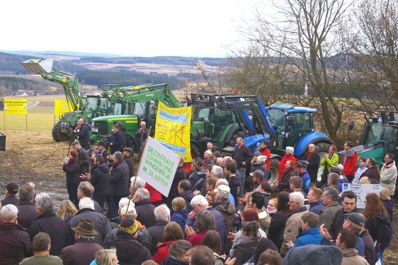 Großdemo Hohe Warte Großdemo gegen HGÜ-Trassen quer durch das Fichtelgebirge