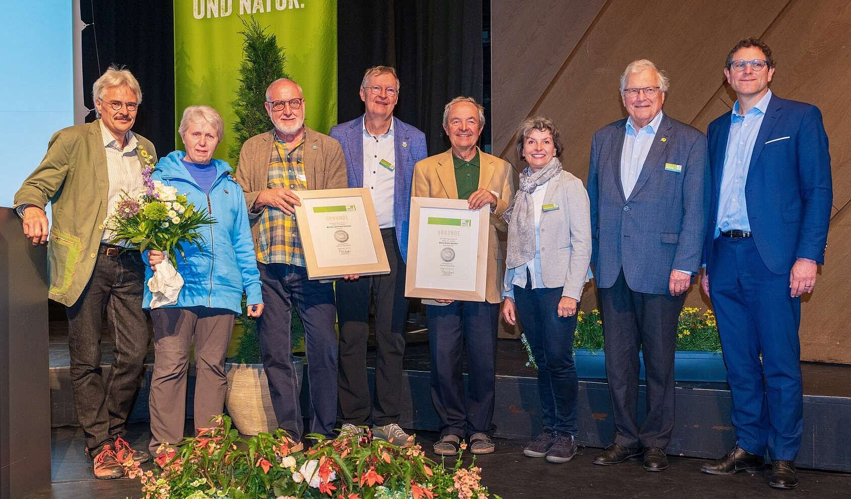 Delegiertenversammlung 2023 des BN Bayern in WürzburgKaren Löhner als Delegierte, Heike Schöpe die neue 1. Vorsitzende der KG-Wunsiedel und Fred Terportenlöhner, der ehemalige Vorsitzende und Präsidiumsmitglied der Delegiertenversammlung vertraten in Würzburg die KG-Wunsiedel