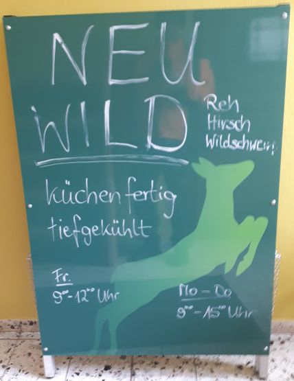 Forstbetrieb Selb, Wildbret von Rot-, Schwarz- und Rehwild