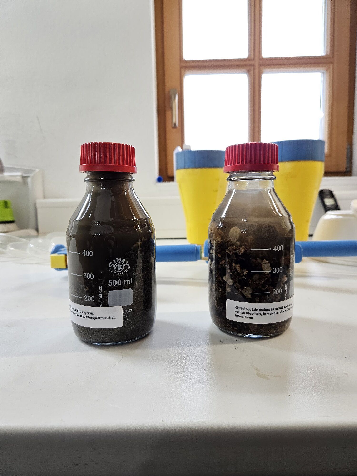 Huschermühle Flussperlmuschel-Aufzuchtstation der KG-Hof in und bei der Huschermühle an der tschechischen Grenze