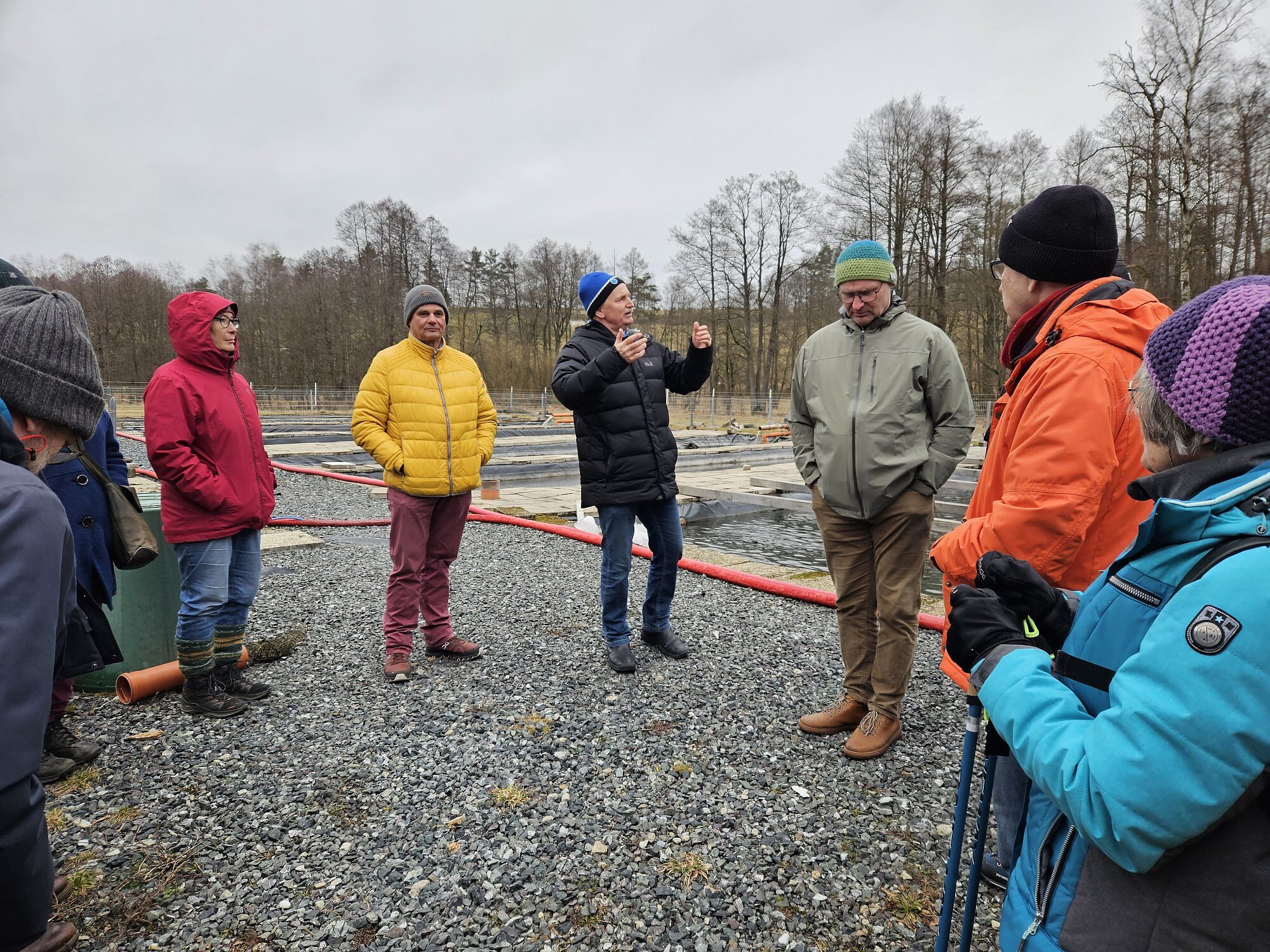 Huschermühle Flussperlmuschel-Aufzuchtstation der KG-Hof in und bei der Huschermühle an der tschechischen Grenze