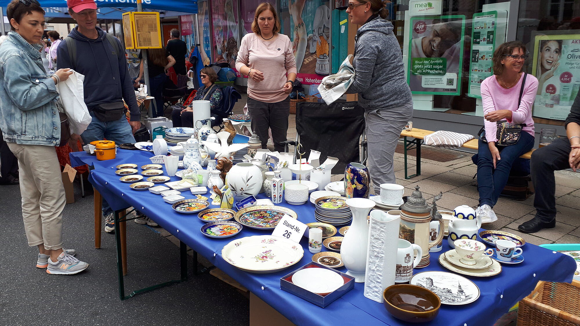 Porzellanverkaufstände Innenstadt Selb